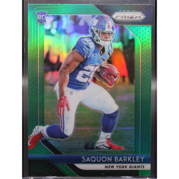 2018 Panini Prizm Football - Saquon Barkley 202 - Green Prizm