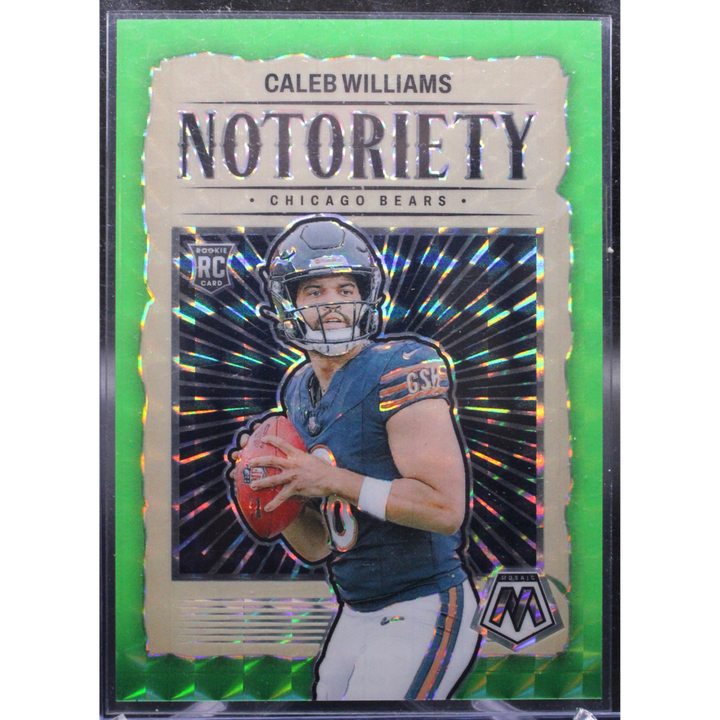 2024 Panini Mosaic Football - Caleb Williams 18 - Green Notoriety /10