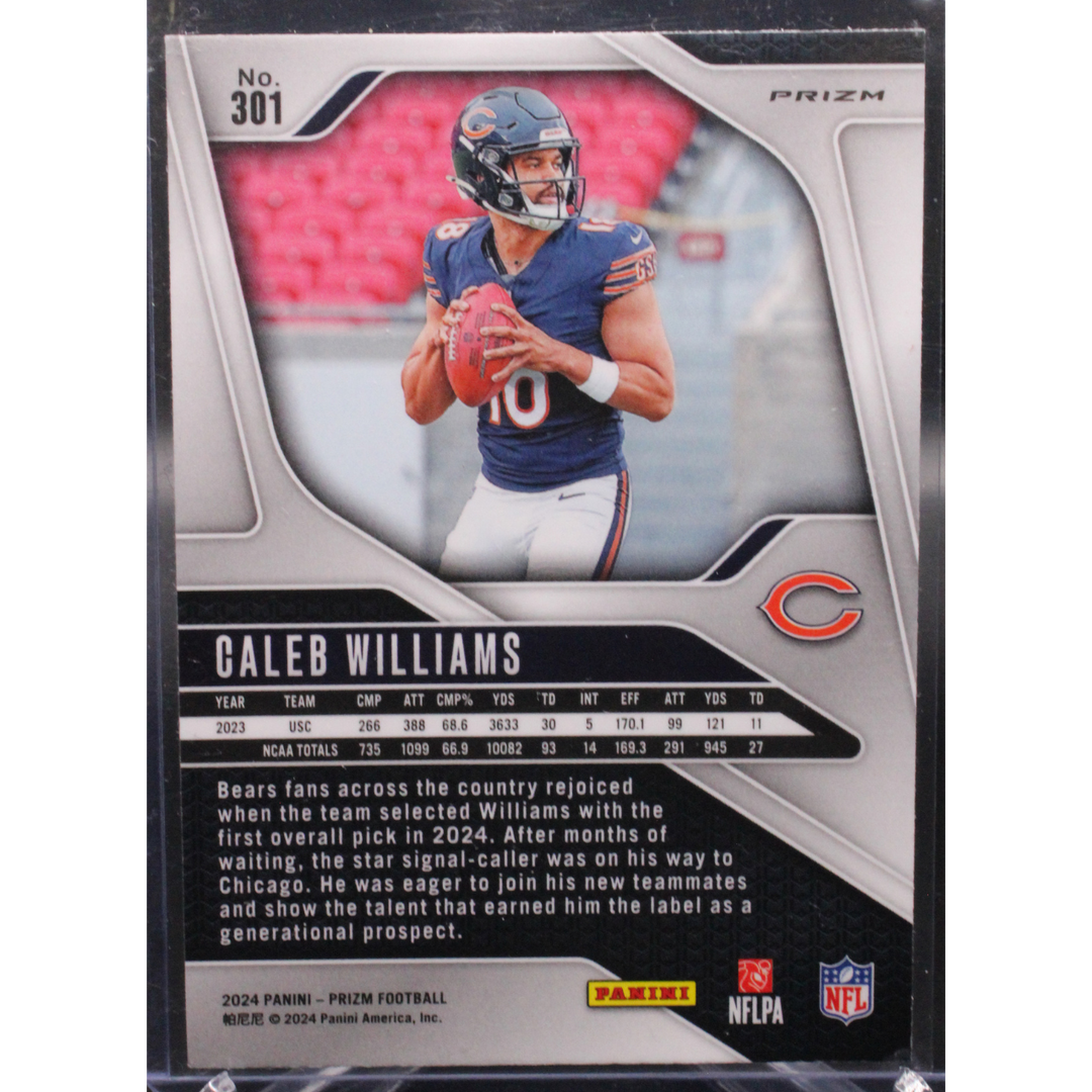 2024 Panini Prizm Football - Caleb Williams 301 - Orange Disco