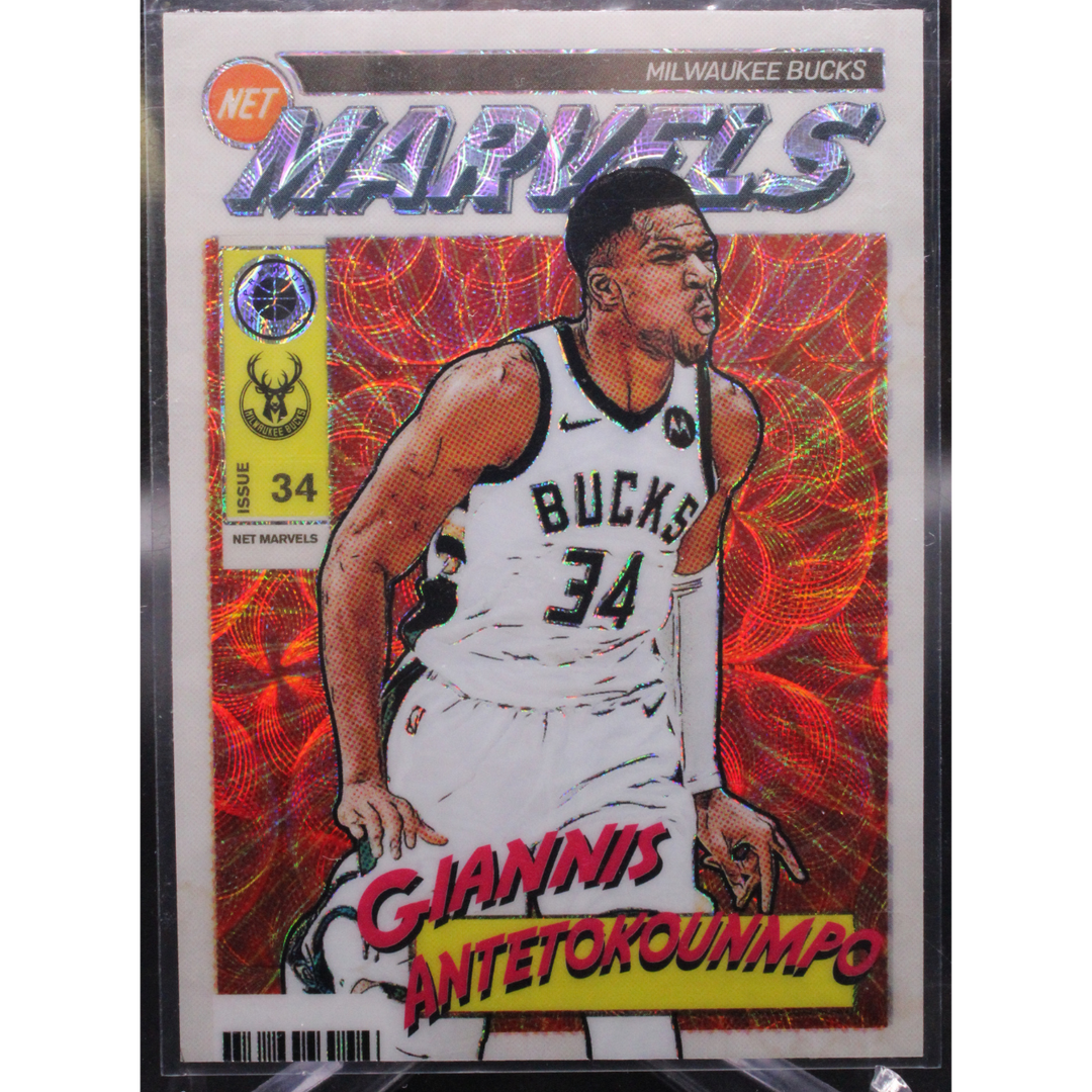 2023-24 Panini Premium Stock Basketball - Giannis Antetokounmpo 28 - Net Marvels