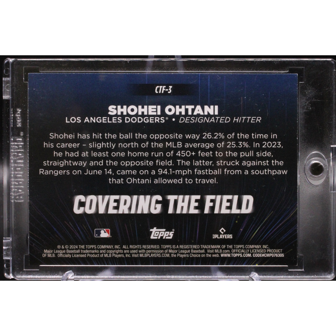 2024 Topps Series 2 - Shohei Ohtani CTF-3 - Covering The Field /50