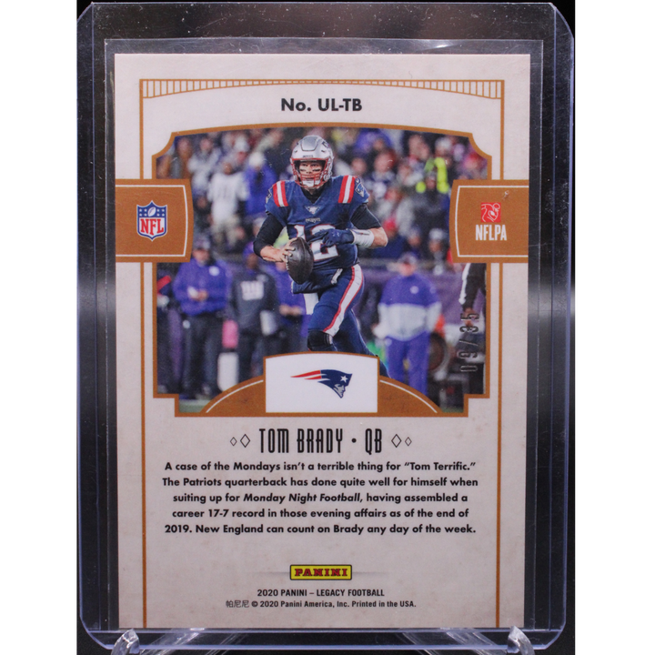 2020 Panini Legacy Football - Tom Brady UL-TB - Blue Under The Lights /35