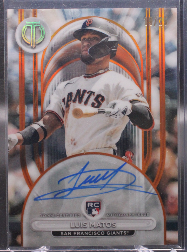 2024 Topps Tribute - Luis Matos LIA-MAT - Orange Auto /25