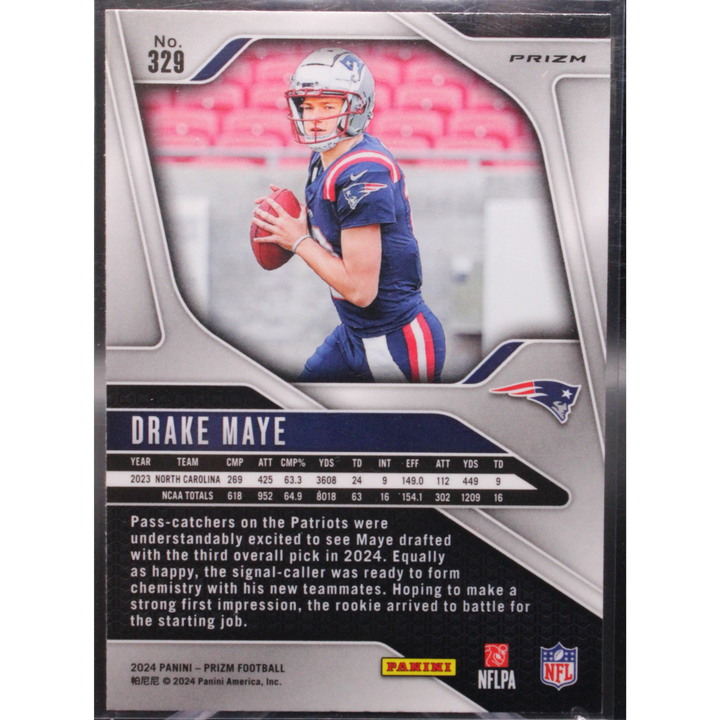 2024 Panini Prizm Football - Drake Maye 329 - Pink Prizm