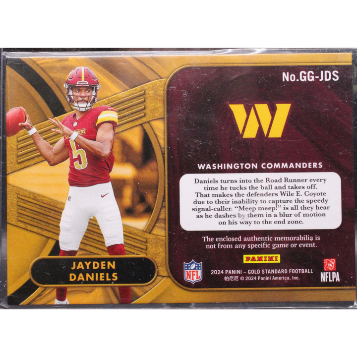 2024 Panini Gold Standard Football - Jayden Daniels GG-JDS - Gold Gear /299