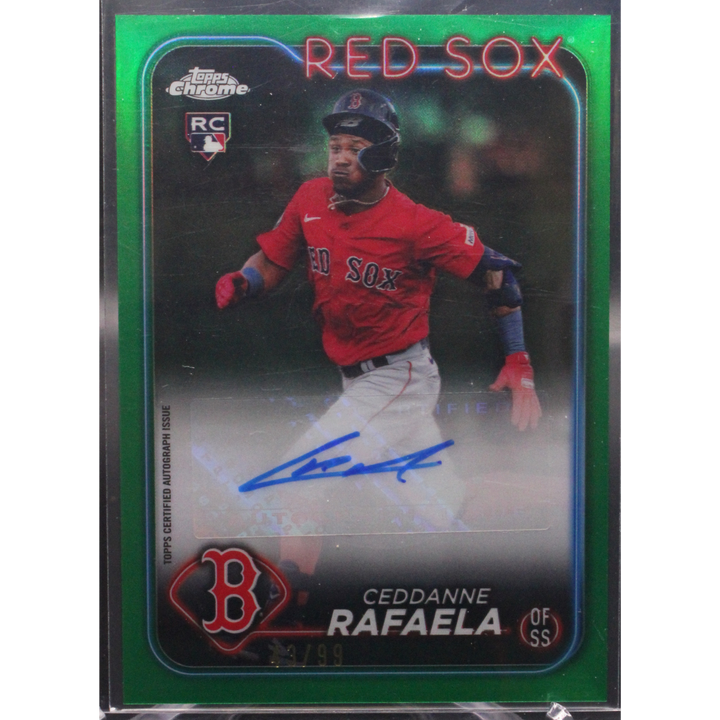 2024 Topps Chrome Update - Ceddanne Rafaela AC-CR - Green Auto /99