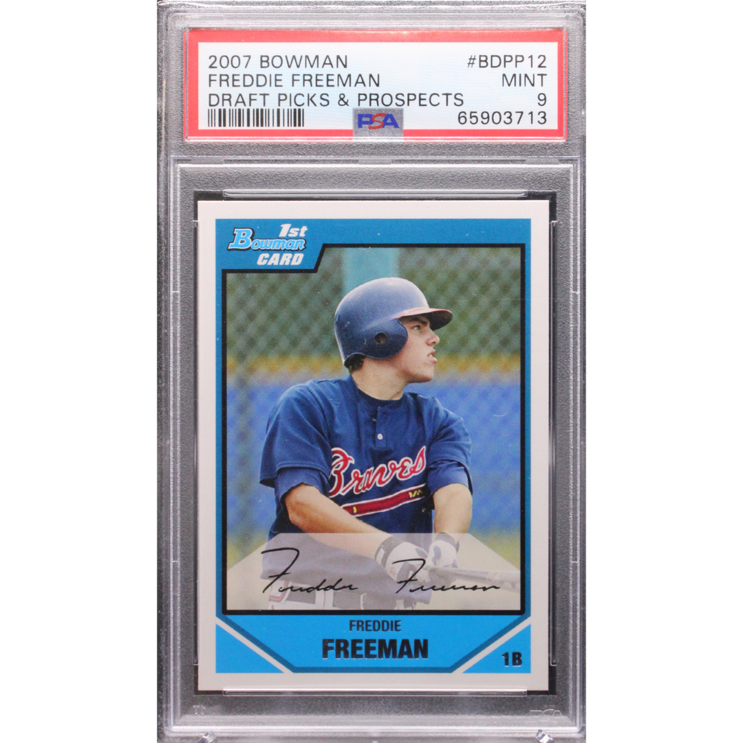 2007 Topps Bowman - Freddie Freeman BDPP12 - Draft Picks & Prospects - PSA 9