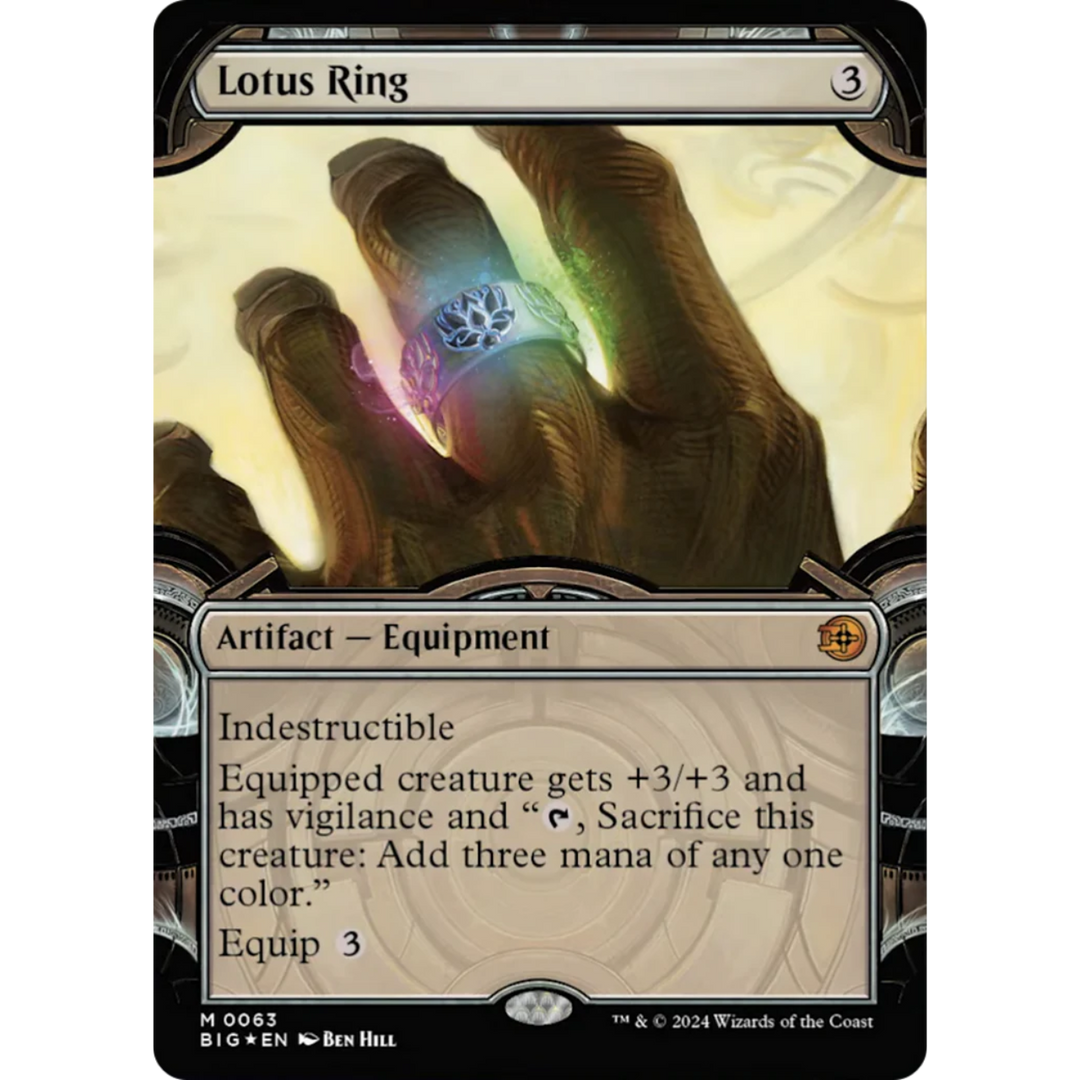 Lotus Ring (Showcase) (Raised Foil) - Outlaws of Thunder Junction: The Big Score (BIG)