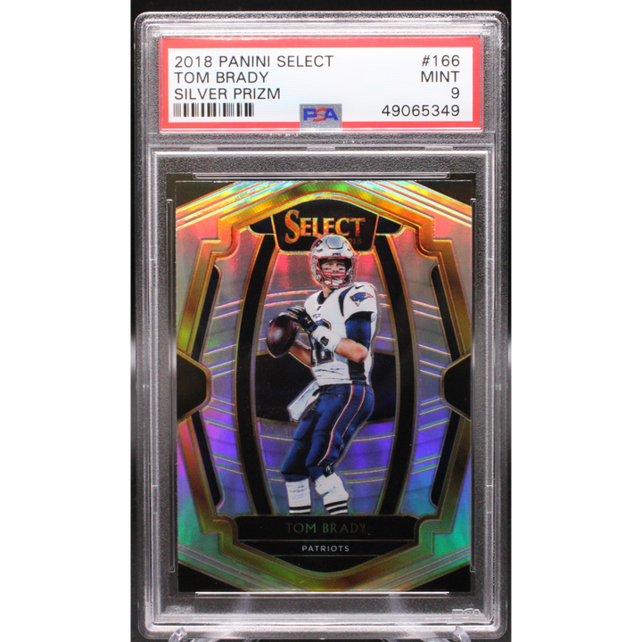 2018 Panini Select - Tom Brady 166 -  Silver Prizm - PSA 9