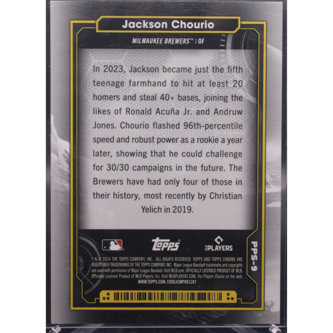 2024 Topps Cosmic - Jackson Chourio PPS-9 - Planetary Pursuit The Sun