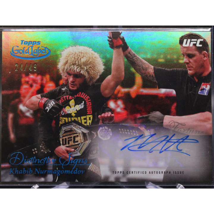 2024 Topps Gold Label UFC - Khabib Nurmagomedov DSS-KN - Distinctive Autograph /49