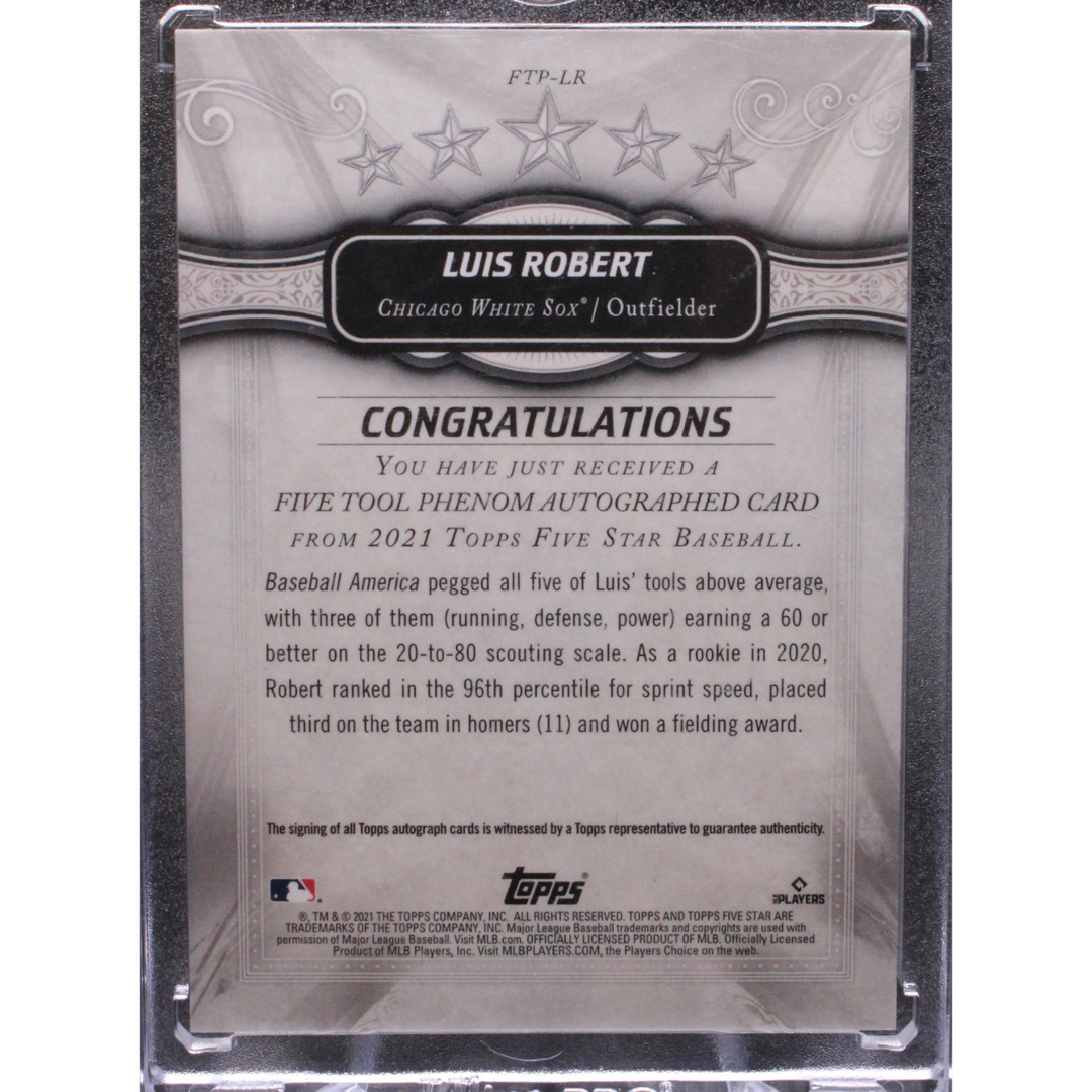 2021 Topps Five Star Baseball - Luis Robert FTP-LR - Five Tool Phenom Auto /25