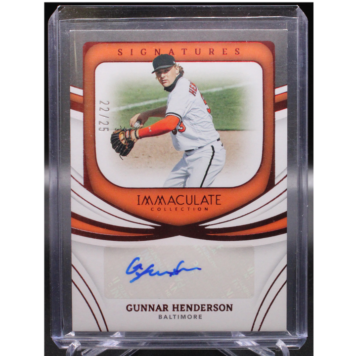 2022 Panini Immaculate - Gunnar Henderson IS-GH - Red Auto /25