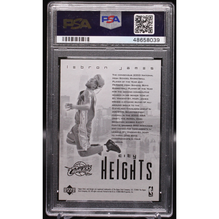 2003 Upper Deck - Lebron James - Redemption Special City Heights - PSA 9