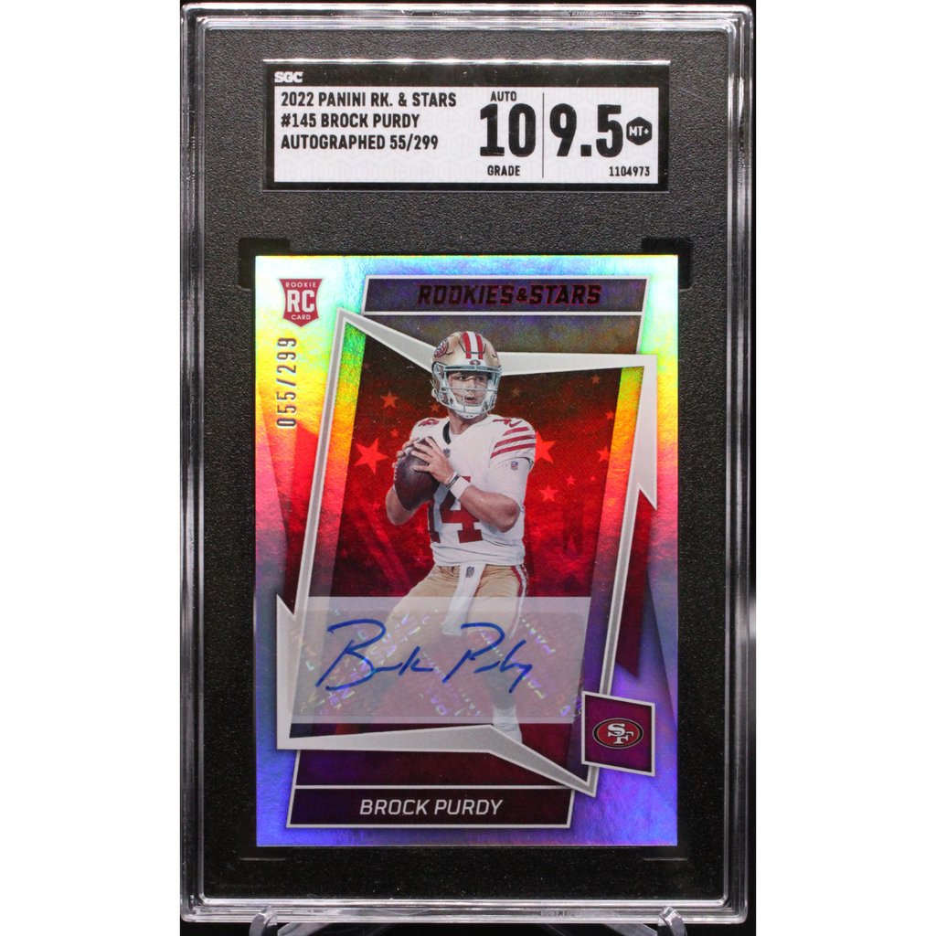 2022 Panini Rookie & Stars Football - Brock Purdy 145 - Auto /299