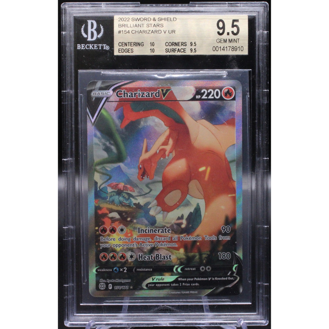 Charizard V 154/203 Brilliant Stars - 2022 Pokemon - BGS 9.5