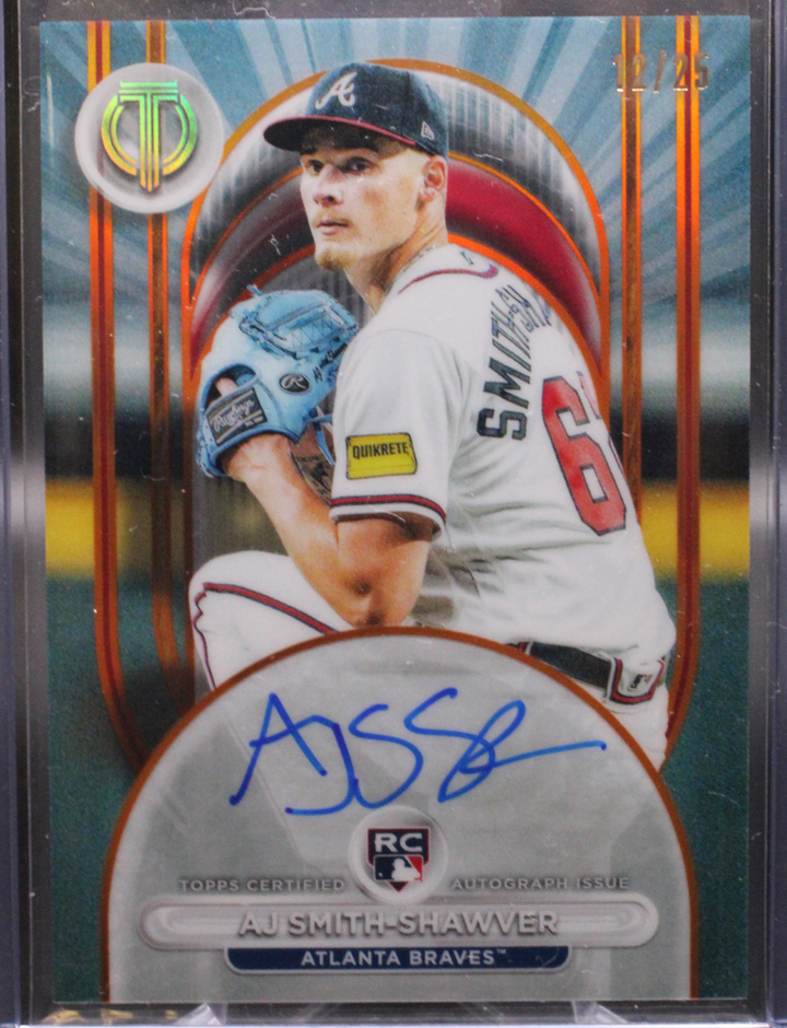 2024 Topps Tribute - AJ Smith Shawver LIA-AJS - Orange Auto /25