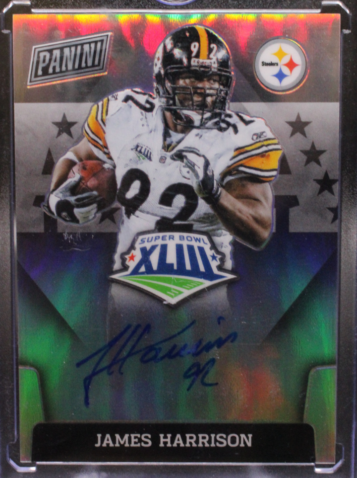 2021 Panini Football - James Harrison SBXLIII-JH - Super Bowl Auto