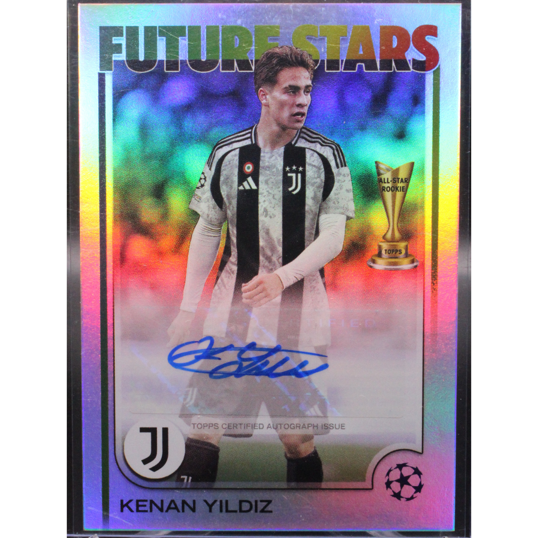 2024 Topps UEFA Club Competitions Soccer - Kenan Yildiz FSA-KY - Future Stars Auto