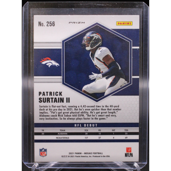 2021 Panini Mosaic Football - Patrick Surtain 256 - Genesis