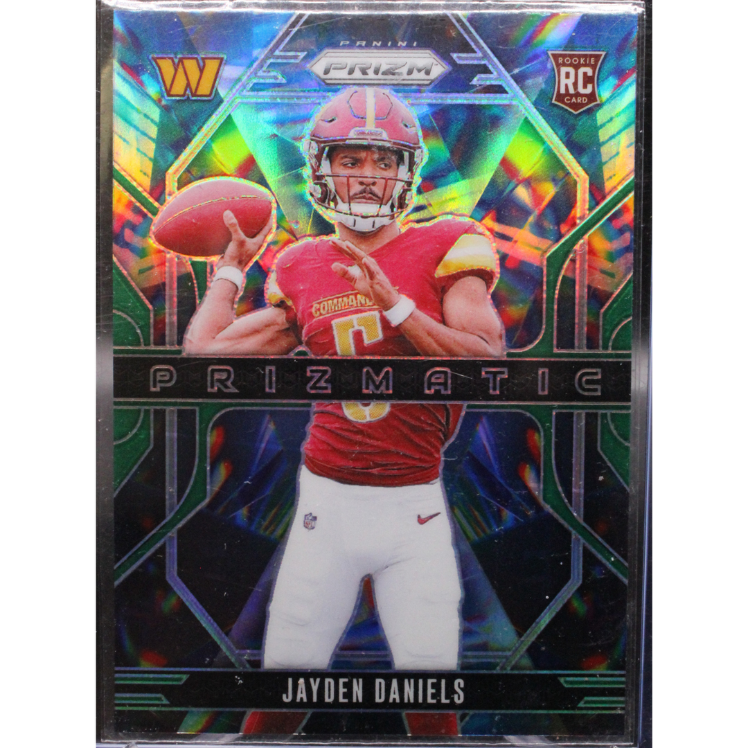 2024 Panini Prizm Football - Jayden Daniels 3 - Green Prizmatic