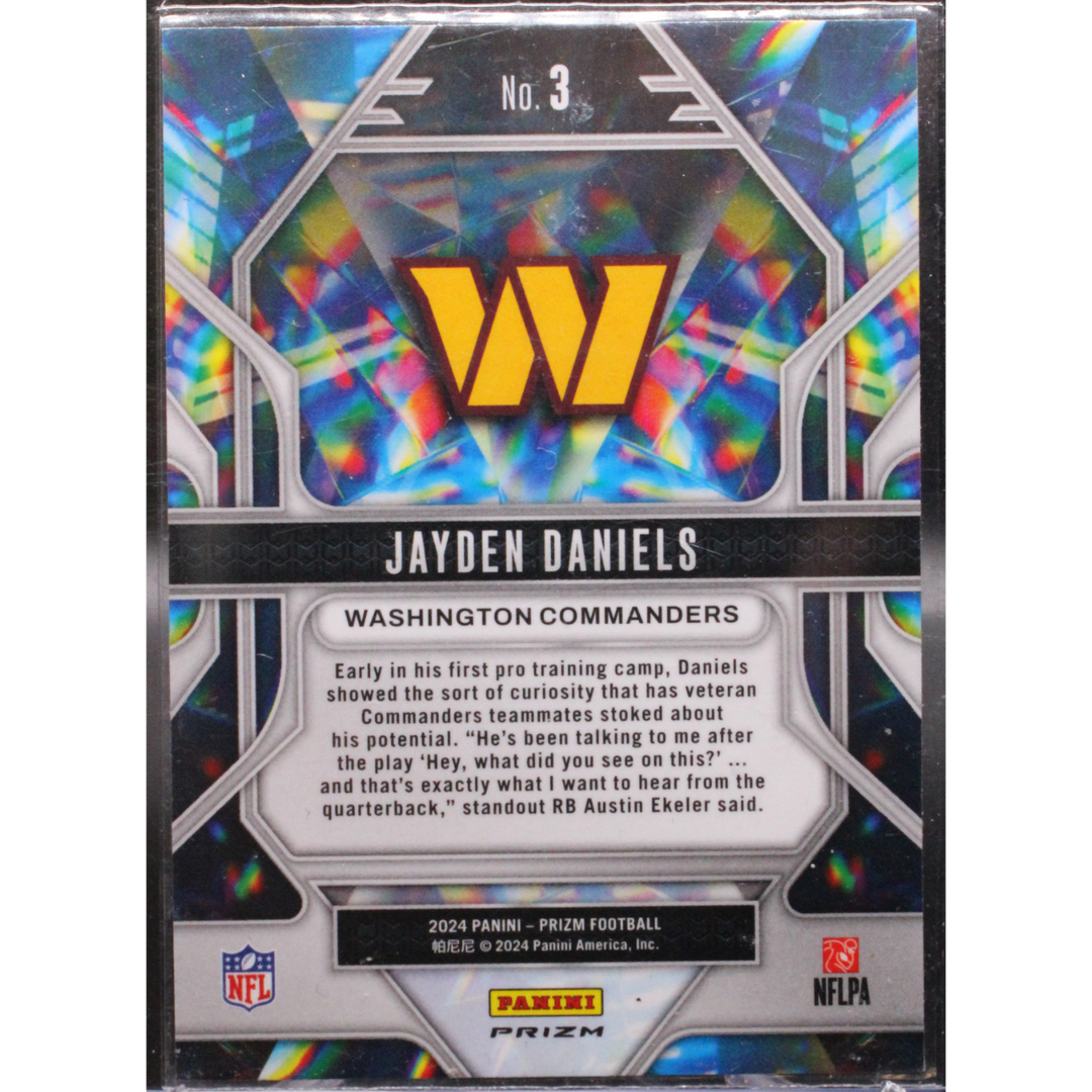 2024 Panini Prizm Football - Jayden Daniels 3 - Green Prizmatic