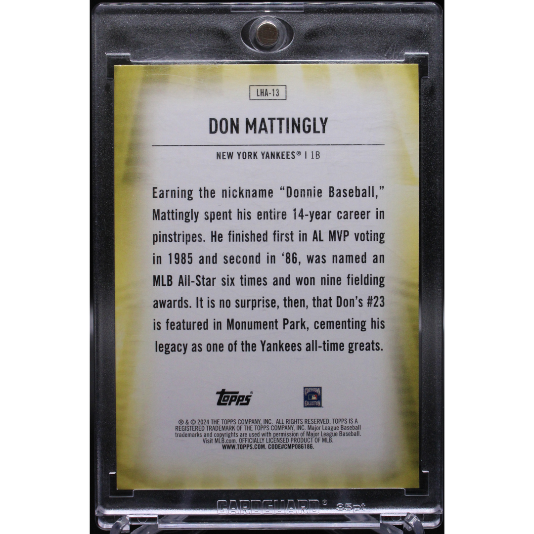 2024 Topps Update Series - Don Mattingly LHA-13 - Home Field Advantage