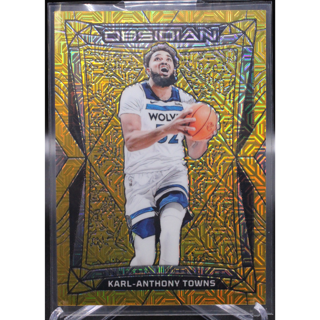 2023-24 Panini Obsidian Basketball - Karl Anthony Towns 62- Gold /10