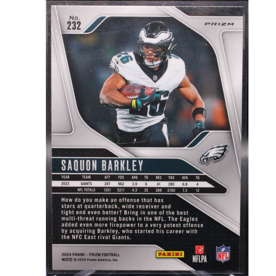 2024 Panini Prizm Football - Saquon Barkley 232 - Checker