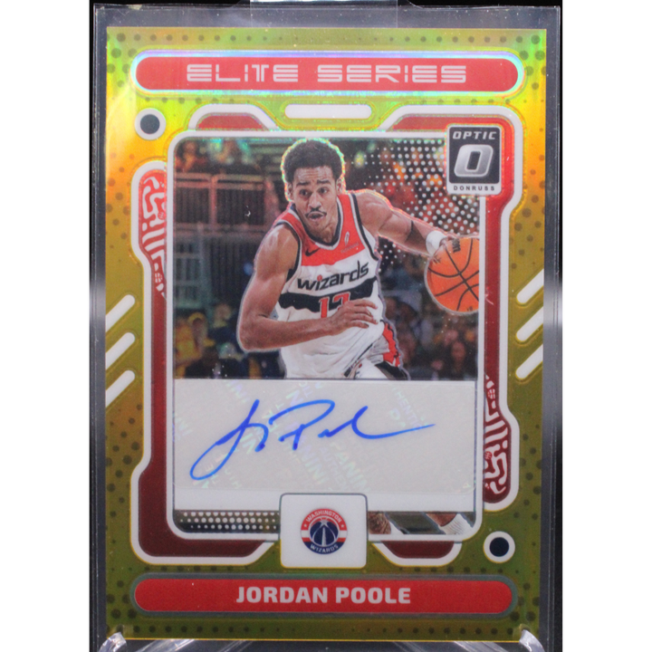 2023-24 Panini Donruss Optic Basketball - Jordan Poole ESS-PLE - Elite Series Auto Gold /10