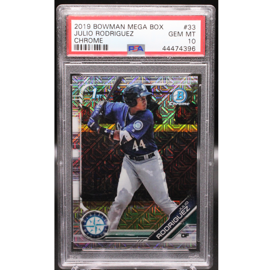 2019 Topps Bowman Mega - Julio Rodriguez 33 - 1st Bowman Mega - PSA 10