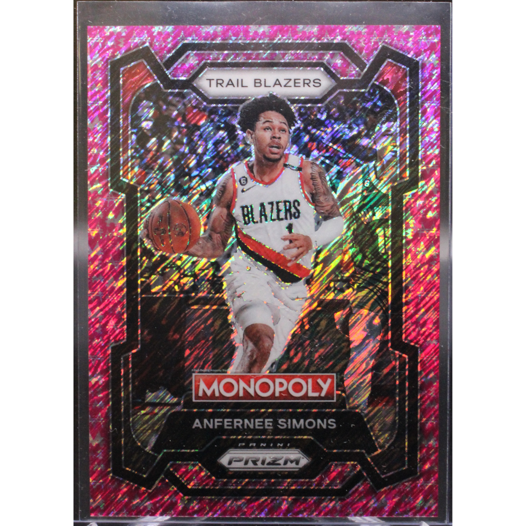 2023 Panini Prizm Monopoly - Anfernee Simons 74 - Pink Millionaire /5