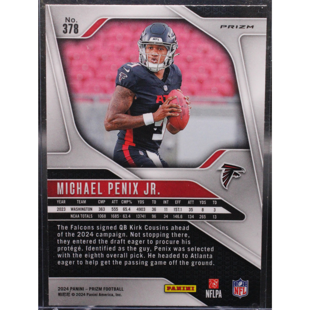 2024 Panini Prizm Football - Michael Penix JR. 378 - Orange Disco