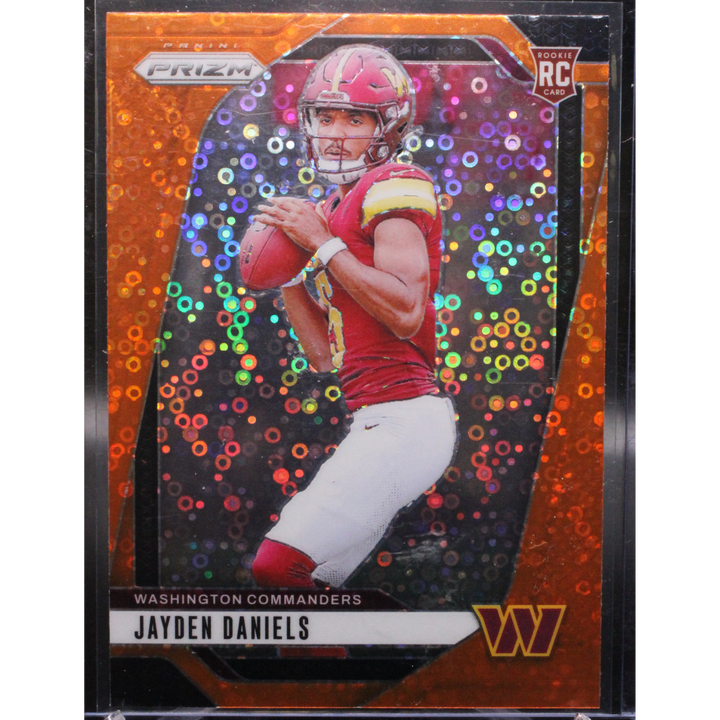 2024 Panini Prizm Football - Jayden Daniels 347 - Orange Disco