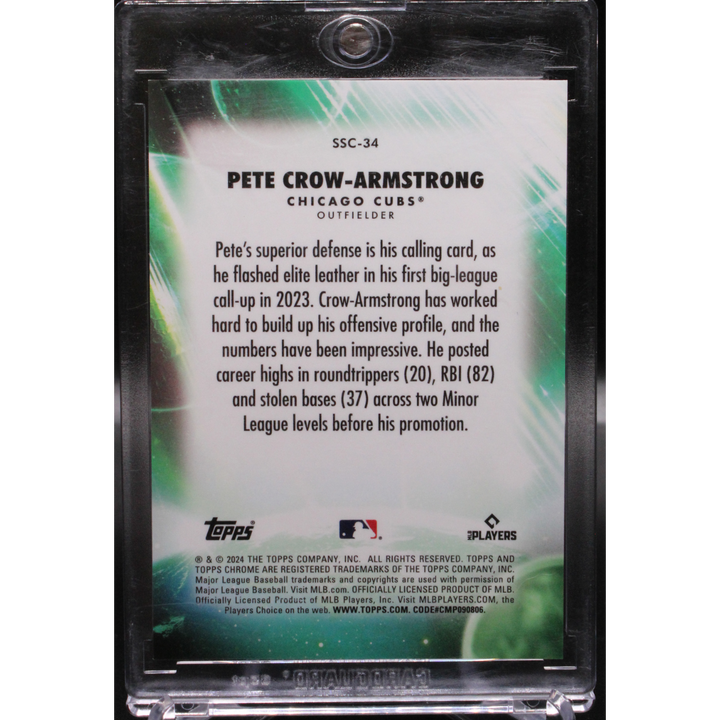 2024 Topps Chrome Update Series - Pete Crow-Armstrong SSC-34 - Orange /25