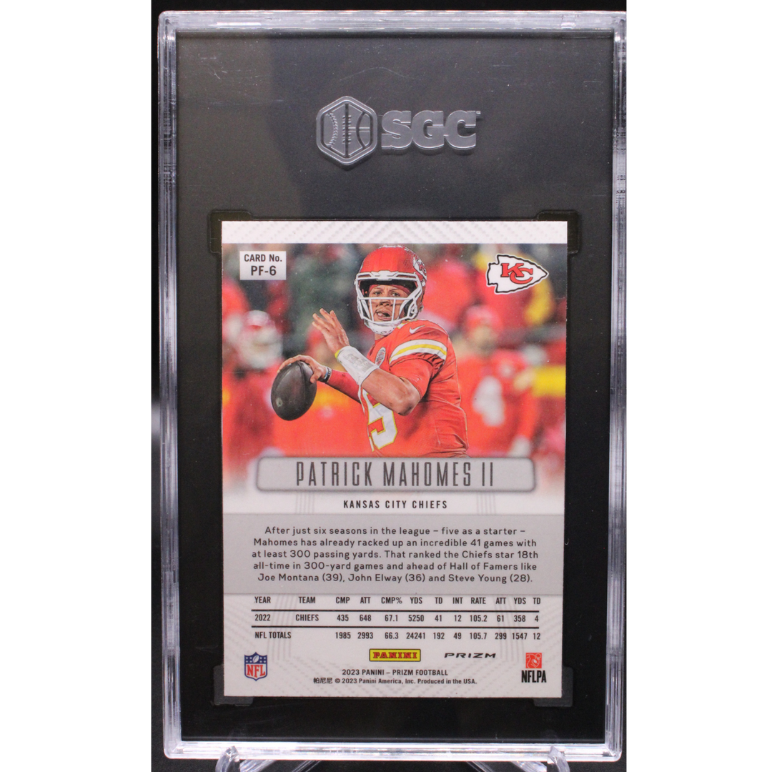 2023 Panini Prizm - Patrick Mahomes II - Prizm Flashback - SGC 10