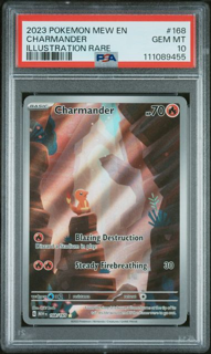 Charmander 168 - 2023 Pokémon - Mew 151 - PSA 10