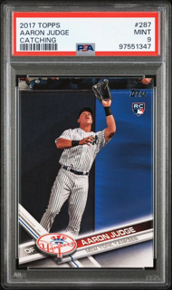 2017 Topps - Aaron Judge 287 - Catching - PSA 9