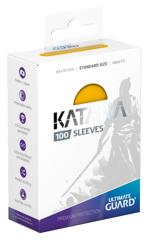 Ultimate Guard Katana Sleeves (Standard Size 100 Pack) - Various Colors