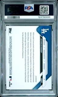 2025 Topps Now - Ohtani Yamamoto Sasaki 7 - Green /99 - PSA 9