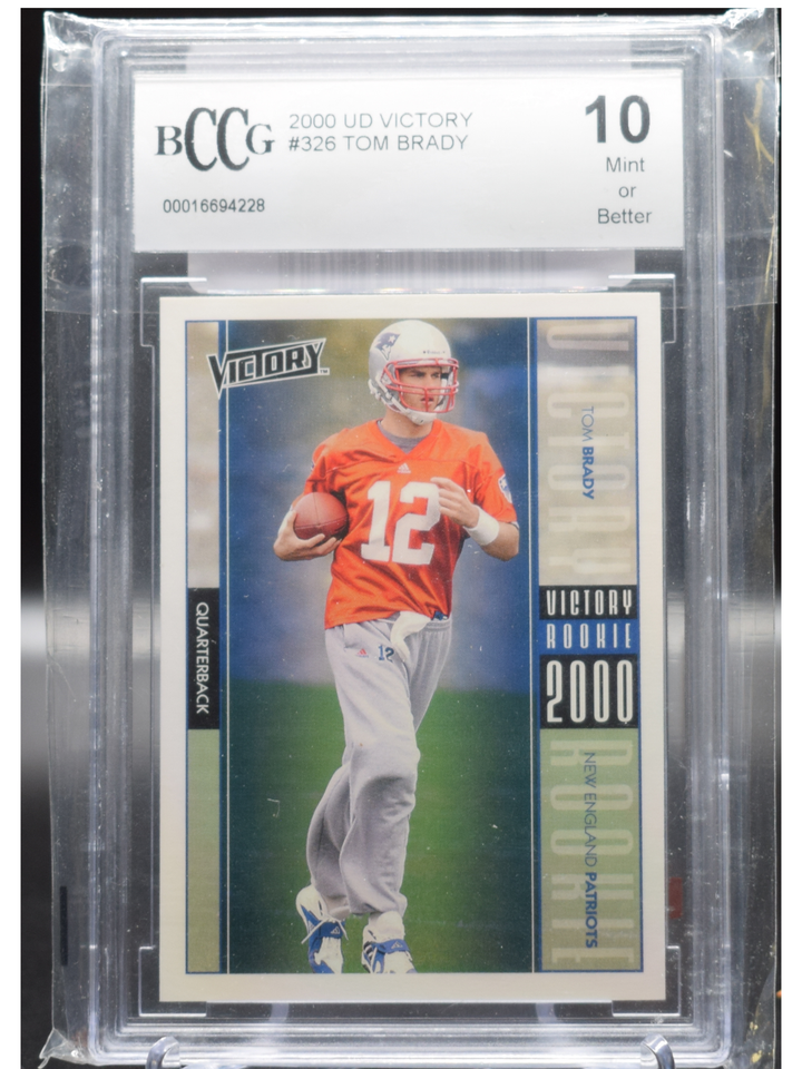 2000 Upper Deck Victory Football - Tom Brady 130 - BCCG 10
