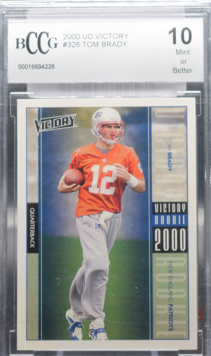 2000 Upper Deck Victory Football - Tom Brady 130 - BCCG 10