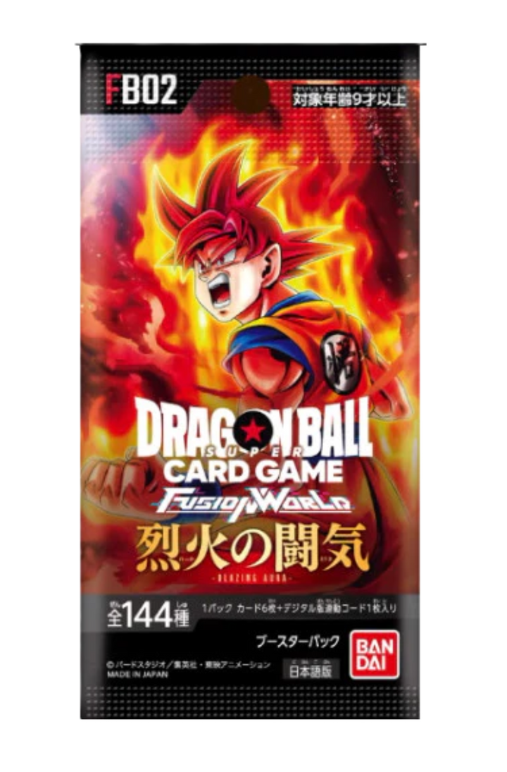 (Japanese) Dragon Ball Super Fusion World TCG: Blazing Aura FB02 Booster Box