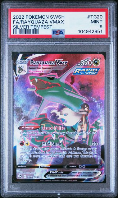 Rayquaza VMAX TG20/TG30 Silver Tempest Trainer Gallery - 2022 Pokemon - PSA 9