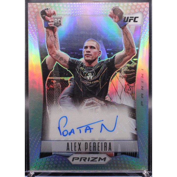2023 Panini Prizm UFC - Alex Pereira TH-AXP - Silver Throwback Auto
