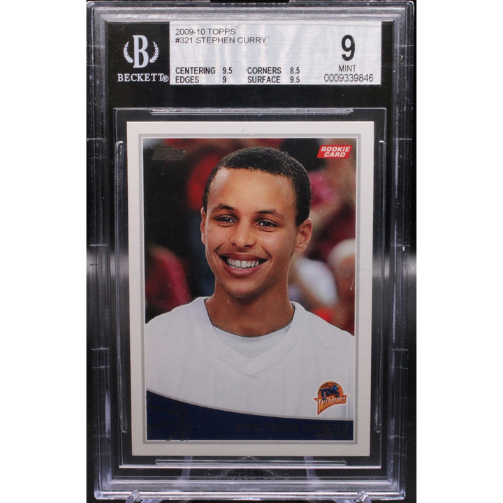 2009-10 Topps basketball - Stephen Curry 321 - BGS Beckett 9