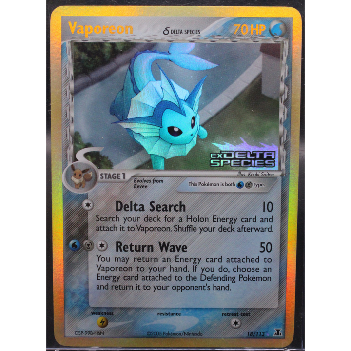 Vaporeon (Delta Species) - Delta Species (DS) Reverse
