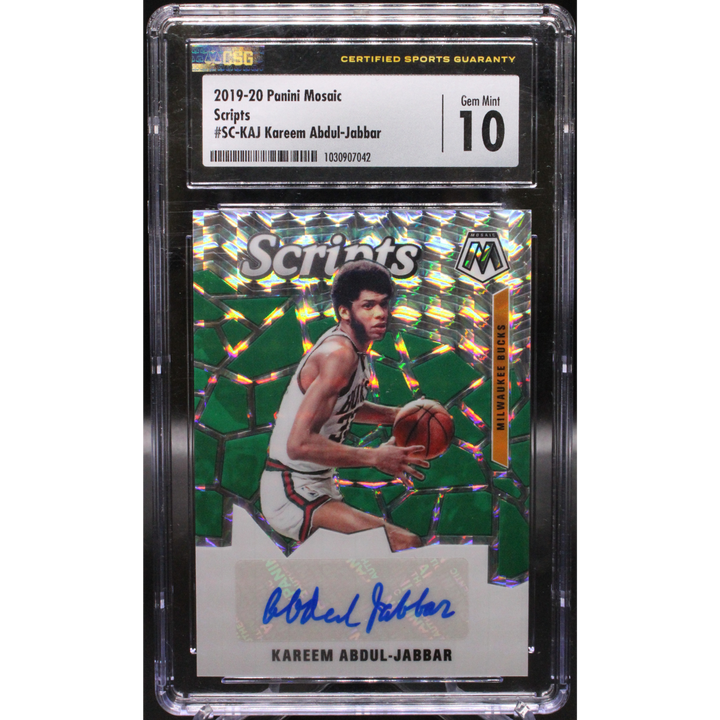 2019-20 Mosaic - Kareem Abdul sc-kaj  - Scripts  - CSG 10 / 10