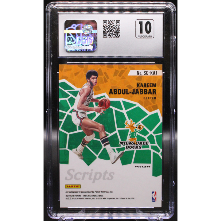 2019-20 Mosaic - Kareem Abdul sc-kaj  - Scripts  - CSG 10 / 10