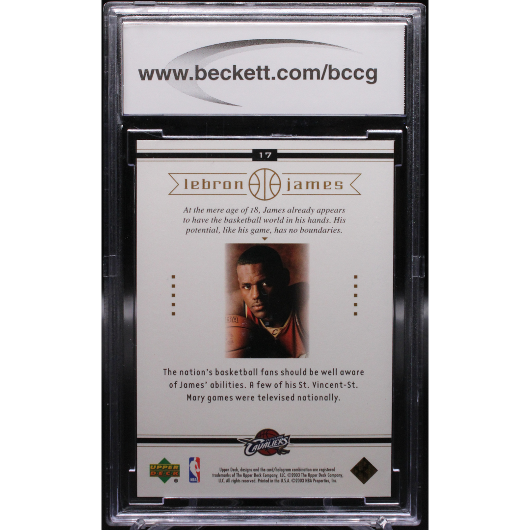 2003 Upper Deck LeBron James Box Set #17 BCCG 10